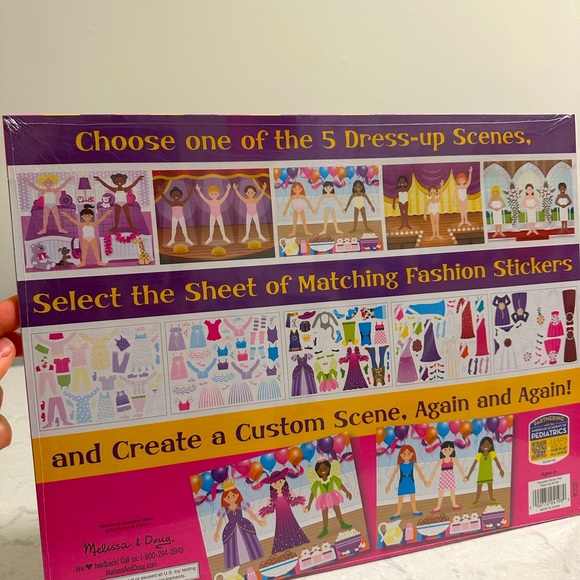 Melissa & Doug Reusable Fashion Sticker Pads NWT - Picture 2 of 2